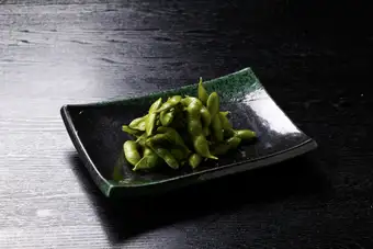 This is delicious! Roasted edamame