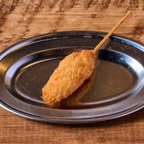 白身魚チーズ串揚げ　1本