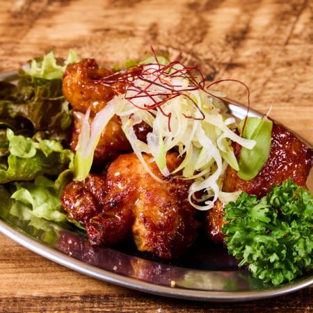 秘伝の出汁唐揚げ　油淋鶏