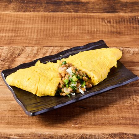 ねばとろ納豆オムレツ