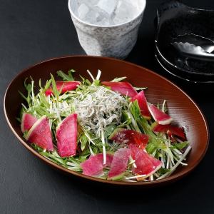 ジャコと水菜のサラダ