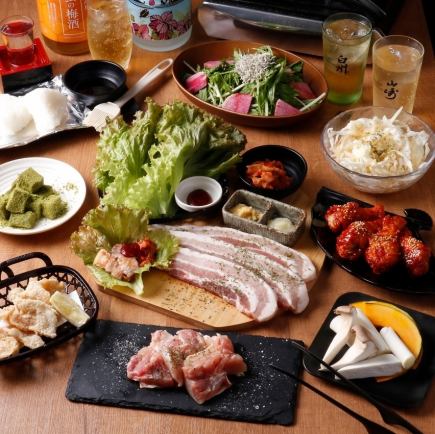 12月【五花肉套餐】享用五花肉和2.5小时无限畅饮【10道菜共4480日元→3980日元(含税)】