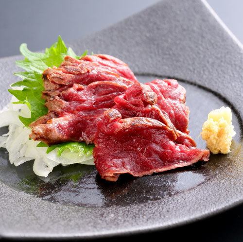 Kumamoto specialty: Tataki horse meat