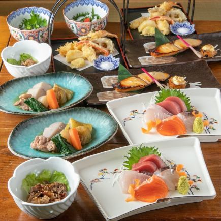 ★主厨推荐★ 木画套餐 2个半小时 菜单和菜品数量交给主厨5500日元（含税）！