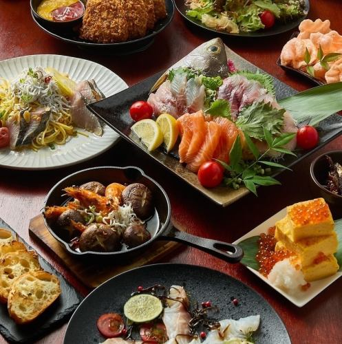 【海鮮バルコース】2時間飲み放題付 6000円→5500円(税込)