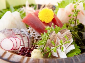 ★Private room banquet★Today's big catch & famous grilled Japanese beef sushi★From 3 hours [Hanaen 9 dishes + all you can drink] 5300 yen ⇒ 4400 yen