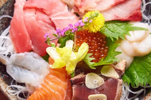 ☆Fresh fish delivered directly from the morning ☆Assorted 5 kinds of sashimi
