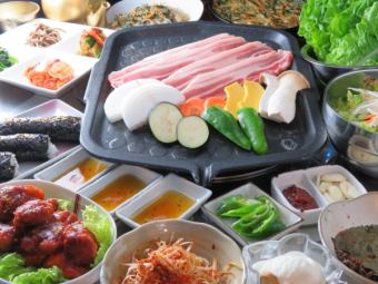 [Samgyeopsal course] 8 dishes for 3,698 yen (+1,700 yen all-you-can-drink (90 minutes))