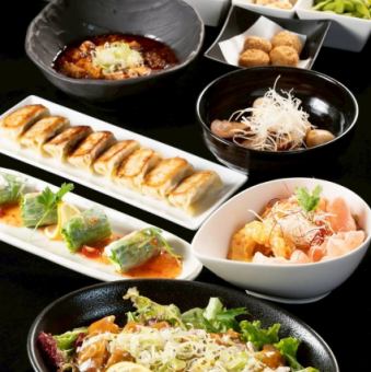 ★新【4名様からご予約OK】贅沢中華×飲み放題!GAKU満喫コース