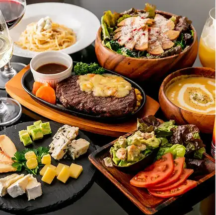 【貸切プラン】【絶品チーズ料理とワイン】3時間飲み放題・料理9品 7,000円⇒6,000円