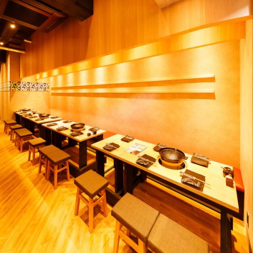 NEW OPEN! Genghis Khan specialty store ★ We can guide from 2 people to groups with seats according to the scene ♪ There is no doubt that the discerning space will make you forget the hustle and bustle! Perfect for banquets ◎