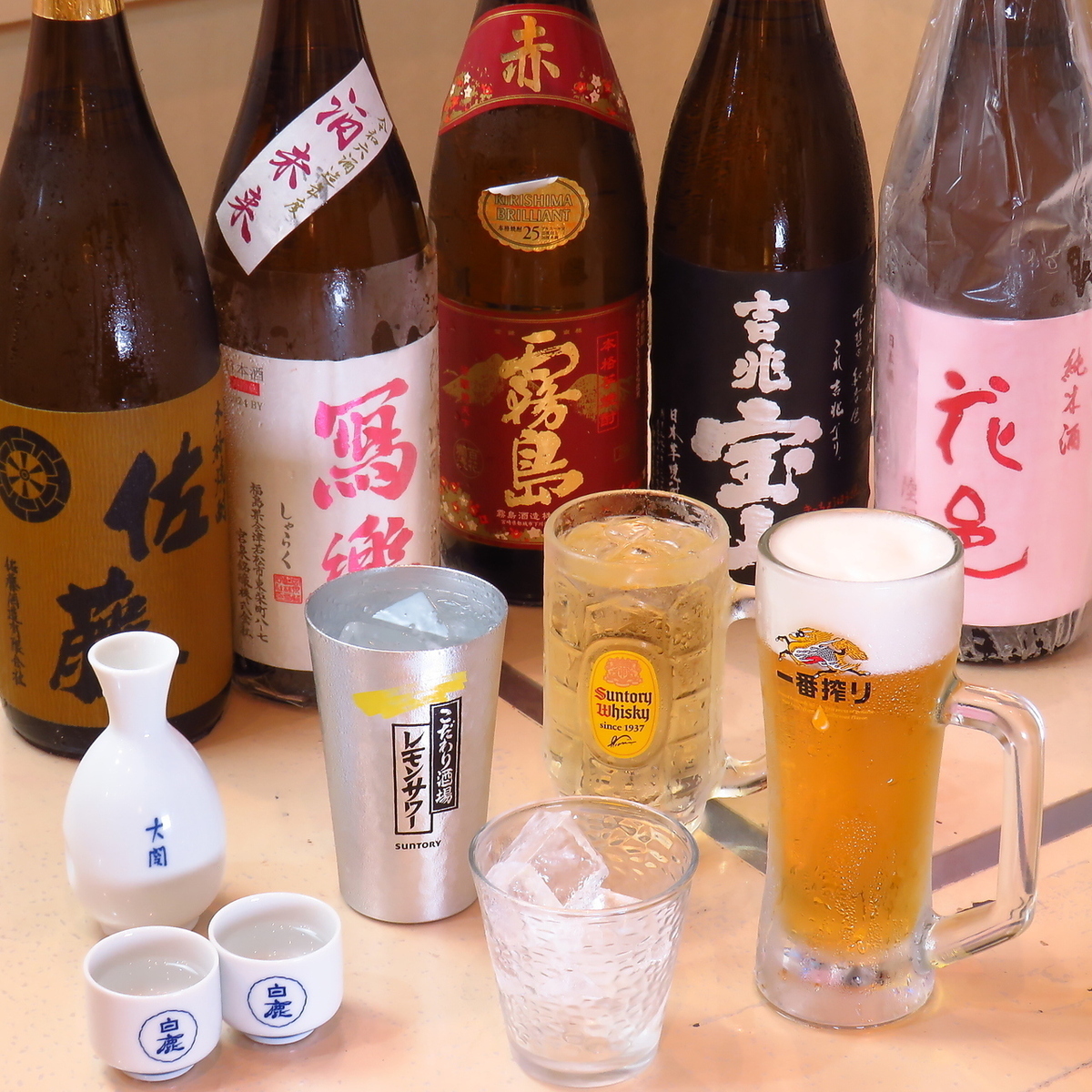 単品飲み放題が1078円~!お好きな料理と一緒にお楽しみ下さい♪