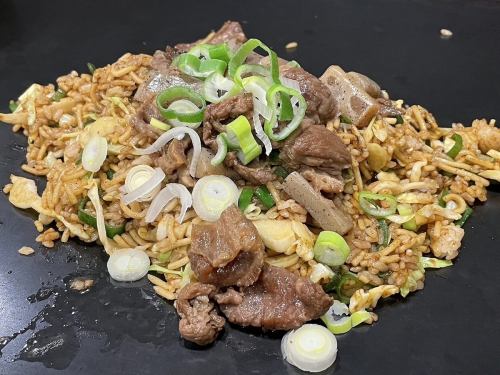 Soba rice with tendon and konnyaku