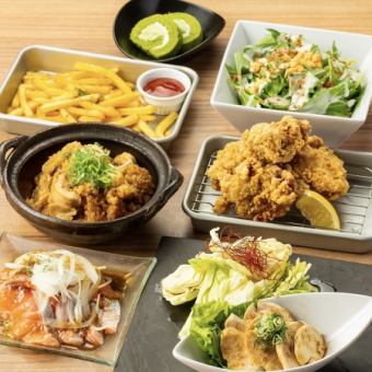 Recommended ◆ Salad, fresh fish, fried chicken and seasoned rice included ● Standard course with 180 minutes all-you-can-drink 3999⇒