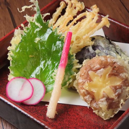 seasonal vegetable tempura