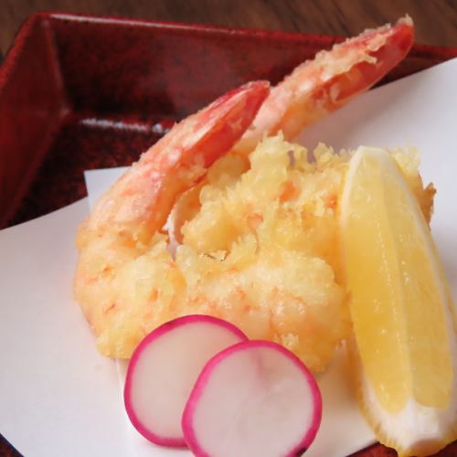 Leg red shrimp tempura