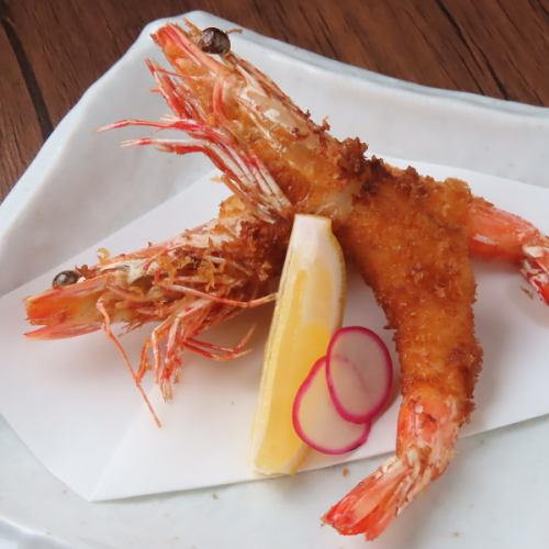 fried red shrimp