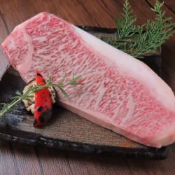 Japanese black beef sirloin steak