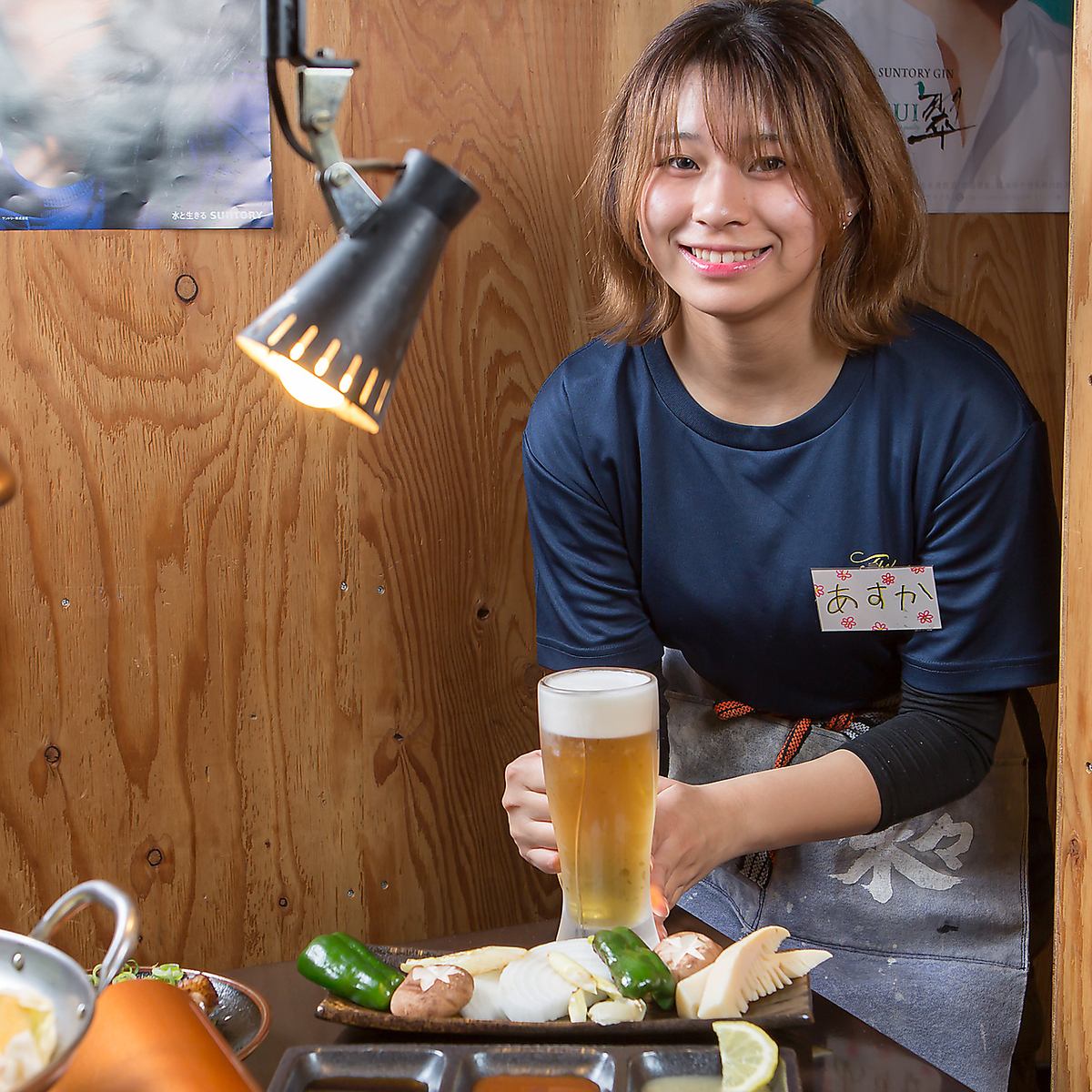 ゆったりくつろぎ空間で炭火焼肉を楽しむ♪駅からすぐの好立地！