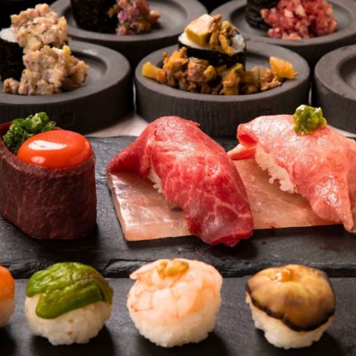 Teppan x Meat Sushi Order Buffet Course [All-you-can-eat]