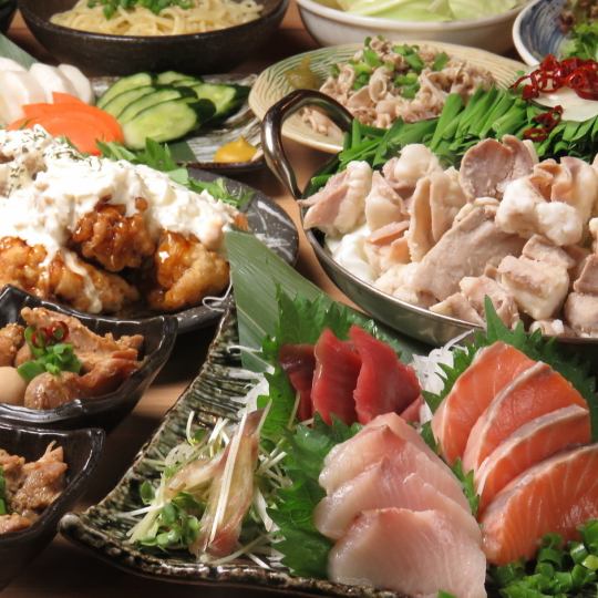 ≪飲み放題にプレミアムモルツあり≫【もつ鍋含む全5品】2H飲放付きコース3500円