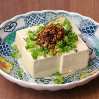 Cold tofu crispy soy sauce