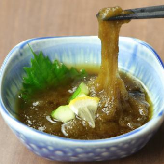 Toyama specialty: grated yam kelp in vinegar