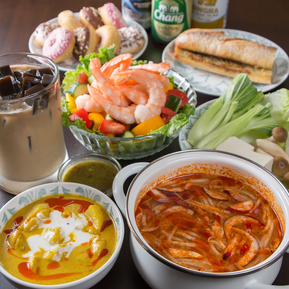 本格的なタイ料理を京都で堪能◎若鶏もも肉しゃぶセットがおすすめ◎