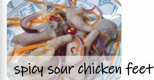 Asahi beer/Highball/Soft drink/spicy sour chicken feet/提供時間：17:00～20:00まで