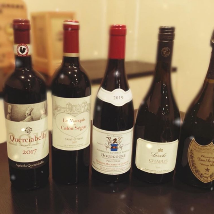 ワイン、日本酒、焼酎。その他種類豊富なお酒も♪