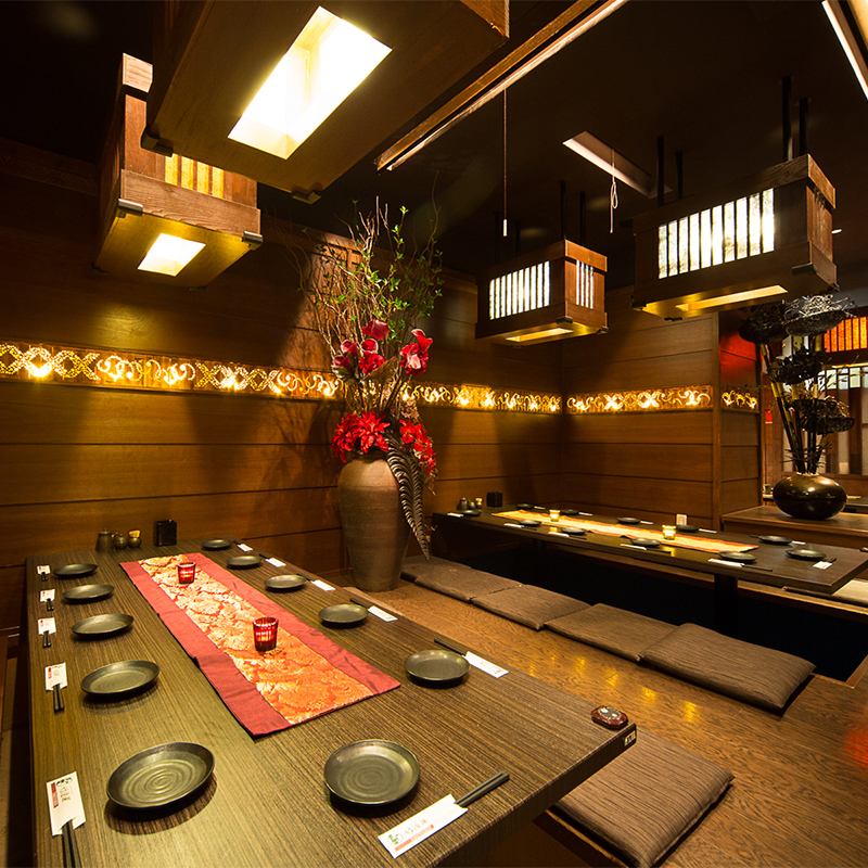 We have a private room with horigotatsu, perfect for welcome and farewell parties and banquets!
