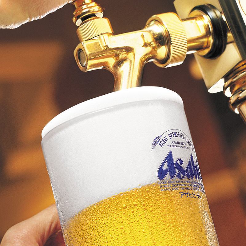 Draft beer is also OK! From Sunday to Thursday, you can enjoy an even more advantageous all-you-can-drink option.