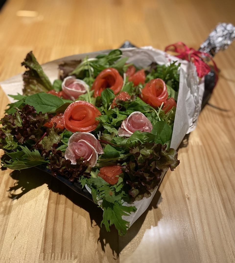 [Anniversary] 코스 유☆샐러드 부케 선물!기념일에◎