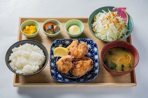 自家製からあげ定食