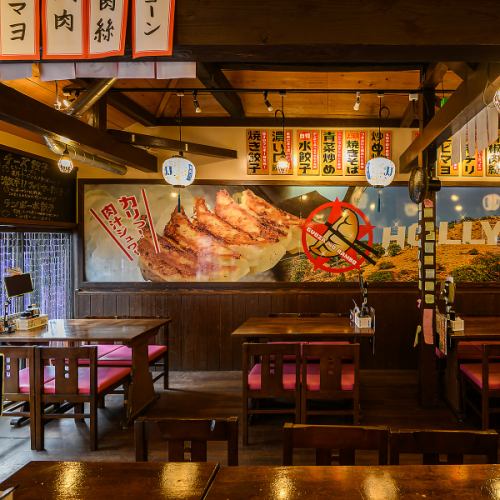 Enjoy your food and drinks in a warm atmosphere.