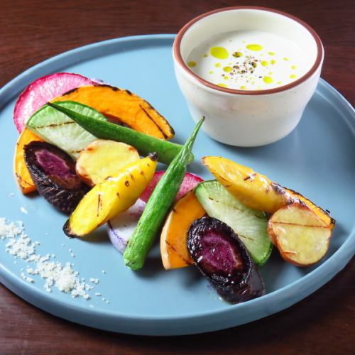 三浦産地野菜のグリルバーニャカウダ