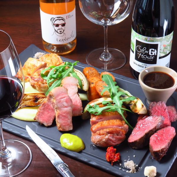 当店おすすめの看板メニュー！【肉ミスト シェフおまかせ5種盛り】
