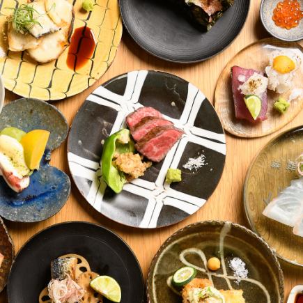 Omakase course (16 dishes in total) 7,150 yen using luxurious seasonal ingredients