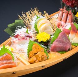 Specially selected sashimi boat platter