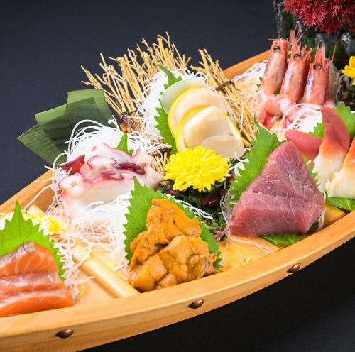 Specially selected sashimi boat platter