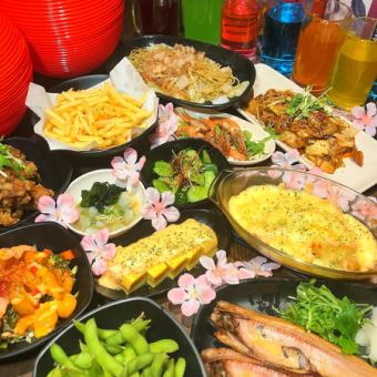 【3小时无限畅吃畅饮】●○150种菜品!!居酒屋菜单也包含在无限畅吃畅饮套餐中○●