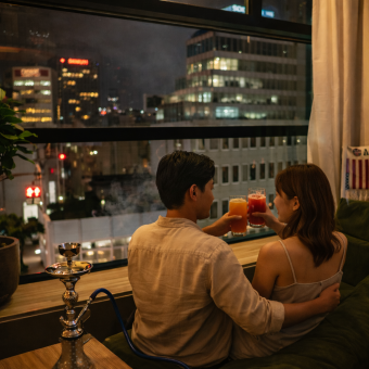 カップルプラン（シーシャ１台、飲み放題90分付き）