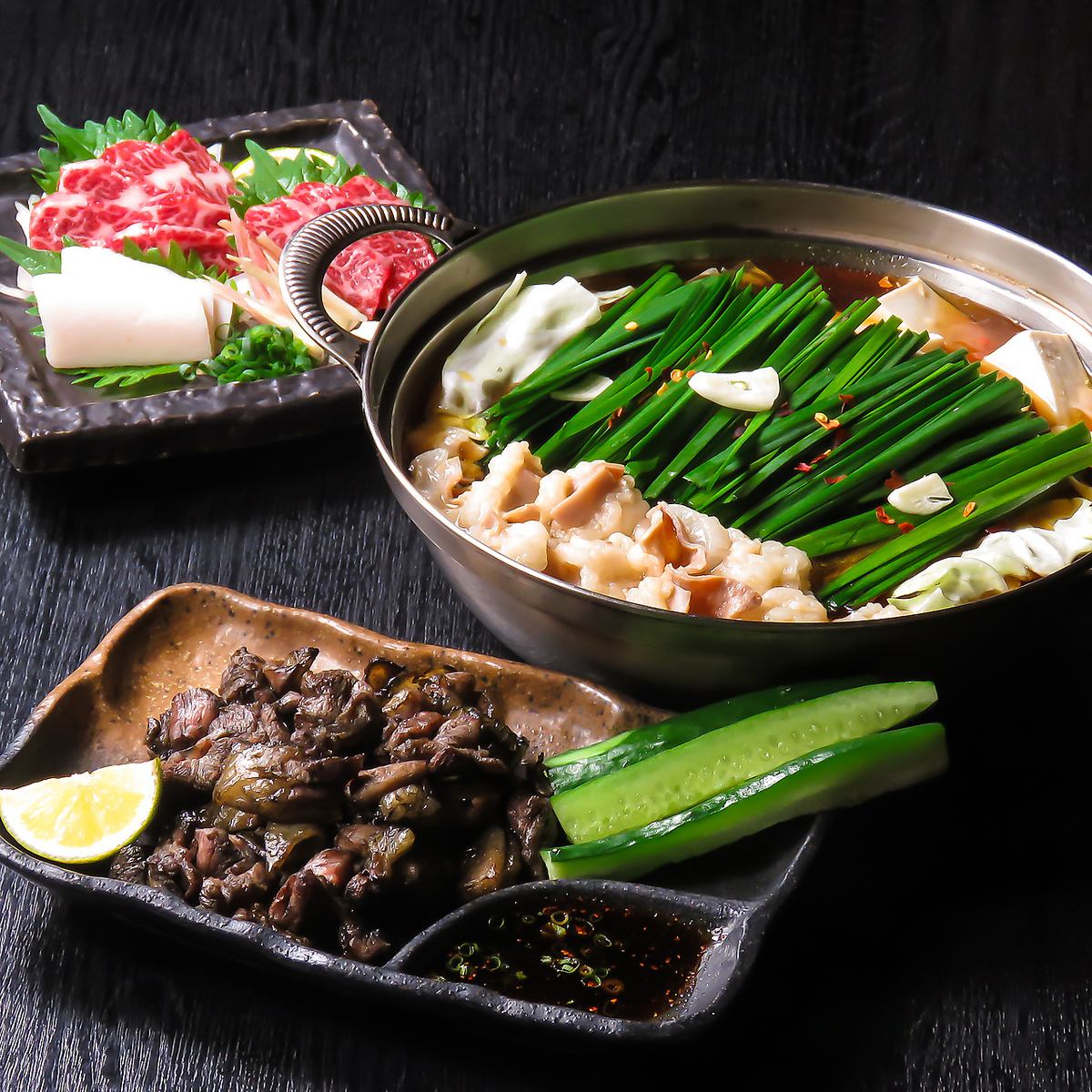 【福岡名物】銀次郎で名物もつ鍋・地鶏もも焼きを