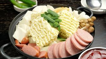 【歓送迎会・各種宴会】『プデチゲコースプレミアム120分飲み放題付き』5500円(税込)