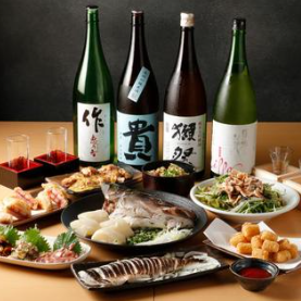 【日本酒50種類堪能コース】全9品！全国銘柄日本酒50種類が飲み放題になる夢のようなコース♪