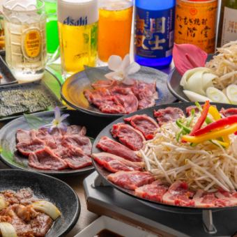 [120 minutes all-you-can-eat] Standard Genghis Khan course + all-you-can-drink option available for an additional fee!