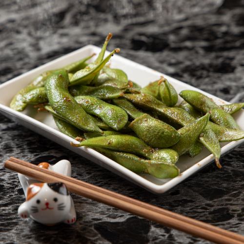 枝豆のにんにく炒め