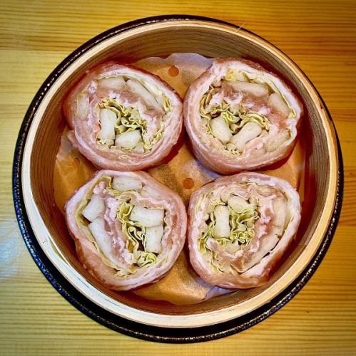 白菜ミルフィーユ肉巻き蒸し（4個）　