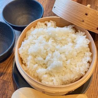 白いごはん蒸篭