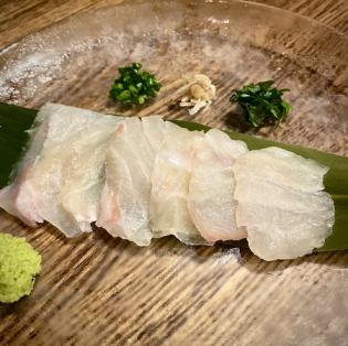 昆布〆旬魚の刺身